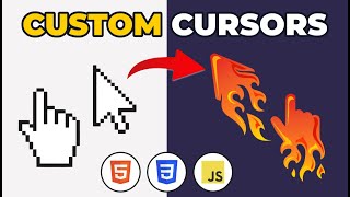 EASY CUSTOM CURSORS in HTML CSS amp JavaScript [upl. by Anan]