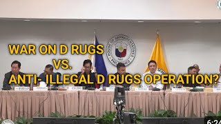 ANTI ILLEGAL D RUGS OPERATION NI FPDUTERTE VS PRES MARCOS SA TENT QUADCOMM HEARING NAGKAKAIBA [upl. by Wolff]