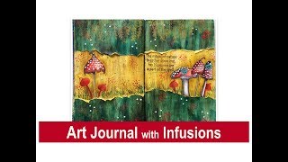 Mixed Media Art Journal with Paper Artsy Infusions [upl. by Mercorr]