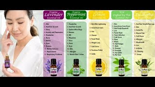 All Essential Oils Uses And Their Benefits For Sleep Skin Care Anxiety amp Depression [upl. by Nolahp150]