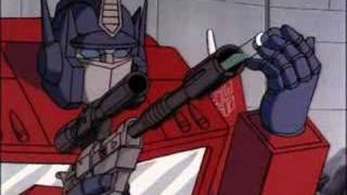 Optimus Prime Uses Megatron to Shoot The Insecticons [upl. by Griff226]