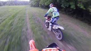 GoPro  KTM EXC 450 VS SXF 350 Full send [upl. by Lynd]