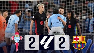 Celta Vigo vs Barcelona 22 La Liga 202425  MATCH REVIEW [upl. by Nnairrek]