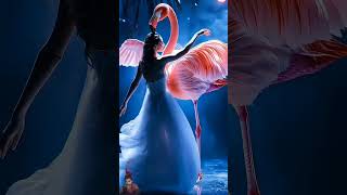 A woman performs a fusion with the flamingo on AGT americagottalent magic [upl. by Emmerich233]