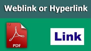 How to create a weblink or hyperlink in pdf form using adobe Acrobat Pro [upl. by Egiap]