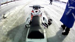 Take a ride on a OSP outlaw Turbo Snowmobile 446  156mph [upl. by Middlesworth]