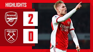 HIGHLIGHTS  Arsenal vs West Ham 20  Premier League  Martinelli Smith Rowe [upl. by Gallenz]