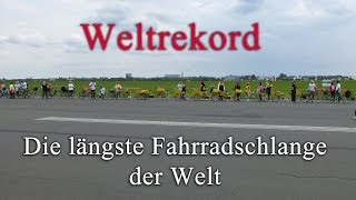 Weltrekordversuch Die längste Fahrradschlange der Welt [upl. by Illek]