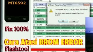 Solusi BROM ERROR SFTDANOResponse 0xFA1 fix 100 [upl. by Anen]