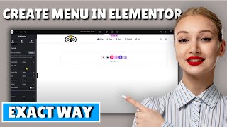 How to create menu in elementor 2024 [upl. by Yrelbmik]