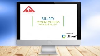 BillPay Payment Methods Add a Bank Account [upl. by Jeniffer]