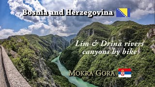 Bosnia and Herzegovina Lim amp Drina rivers canyons Mokra Gora Serbia Andricgrad Visegrad Drvengrad [upl. by Aniger]