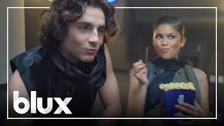 Timothée Chalamet amp Zendayas Bizarre Commercial Dune 2 Cinema Ad at Cinépolis  blux [upl. by Macmullin]