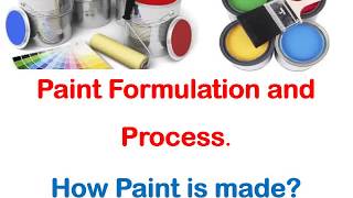 Paint Formulation and Process  How Paint is made [upl. by Nerb]