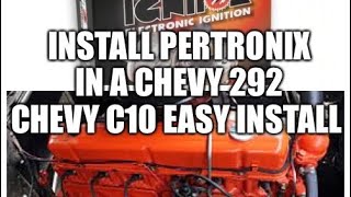 Chevrolet 292 Pertronix Install  No skill needed Get rid of points fast cheap and easy [upl. by Libre]