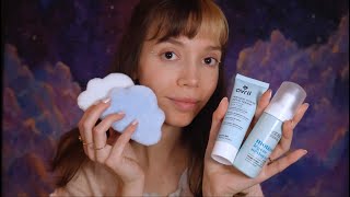 ASMR  Doux soin du visage pour te sentir comme sur un petit nuage ☁️ layered sounds [upl. by Aloek]