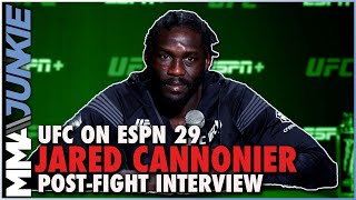 Jared Cannonier Its either title or contender after Kelvin Gastelum win  UFC on ESPN 29 [upl. by Rafaellle977]