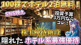 3万円投資でホテル2泊無料！ミームコイン優待新設！？【株主優待日記】 [upl. by Stauder209]