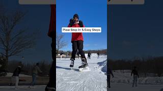 Easiest Way To Stop With Ice Skates 🔥😱 iceskating tips shorts [upl. by Akilam]