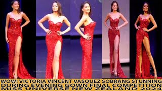 WOW VICTORIA VINCENT VASQUEZ NAILED EVENING GOWN FINAL COMPETITION MISS UNIVERSE NEW ZEALAND 2024 [upl. by Auoz]