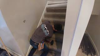 Installing carpet on stairs  French Cap [upl. by Banks]