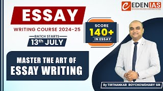 How to Score 140 in Essay Writing  Essay Writing Course  by Tirthankar Roychowdhary  GS Mains [upl. by Charlean726]