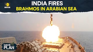 Indian Navy fires Brahmos missile in Arabian Sea  What’s the Indian military preparing for [upl. by Ennahtur]