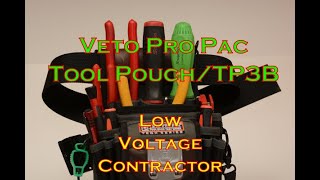 Veto Pro Pac TP3B Tool Pouch  Low Voltage Contractor Tool Setup [upl. by Nileuqaj]