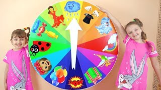 Colorful Spin Wheel Challenge  Kids Toys Spinning Wheel Game [upl. by Ardnohs]