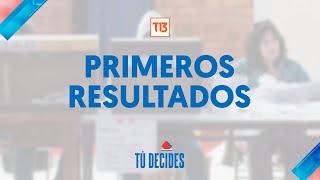 Conteo de votos Primeros resultados entregados por Servel [upl. by Mlehliw]