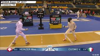 2018 387 M E Individual Doha QAT GP T16 03 yellow CUOMO ITA vs HEINZER SUI [upl. by Essam]