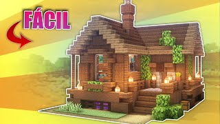 Minecraft Casa Perfecta para Survival  Tutorial Como Hacer Casa de Madera Minecraft Fácil [upl. by Noremac]