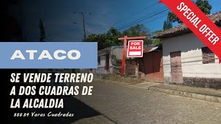 SE VENDE EN EL CENTRO DE ATACO TERRENO en Ahuachapan SeVende en 20000000 Negociables [upl. by Gnay]