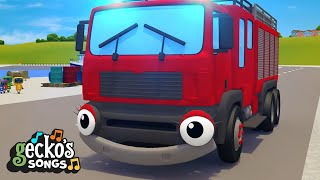 Go Go Fire Truck｜Geckos Garage｜Childrens Music｜Trucks For Kids｜Geckos Songs [upl. by Neeluj]