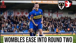 Wombles Ease Into Round Two As They Put Five Past Cheltenham AFC Wimbledon VS Cheltenham Town [upl. by Rella]