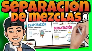 💥 MÉTODOS de SEPARACIÓN de MEZCLAS Homogéneas y Heterogéneas con EJEMPLOS 💥 para NIÑOS de PRIMARIA [upl. by Aihsema]