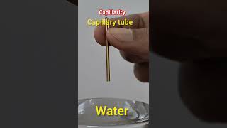 Capillarity  capillary action  केशिकात्व  surface tensionadhesive force education science [upl. by Gnil]