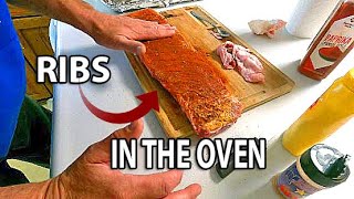 HOW To Make RIBS In The OVEN  Quick Easy and Delicious Oven Baked BBQ Ribs [upl. by Aicirpac875]