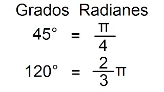 Grados a Radianes Conversión Mostrando dos Ejemplos [upl. by Attennhoj]