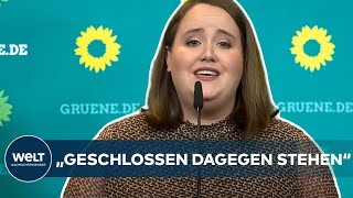 GRÜNE IN NIEDERSACHSEN CoVorsitzende Ricarda Lang – Hohes AfDWahlergebnis ist ein quotWarnzeichenquot [upl. by Niki765]