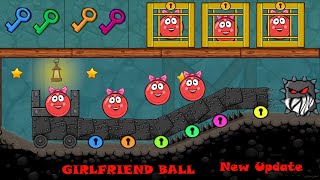 NEW BALL  RED BALL 4 INTO THE CAVES GIRLFRIEND BALL KILLS BOSS New Update [upl. by Harwilll]