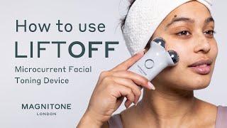 How To Use MAGNITONE LiftOff Microcurrent Facial Toning Device [upl. by Stover451]