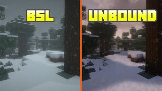 BSL Shaders vs Complementary Unbound  Shader Comparison [upl. by Prentiss]