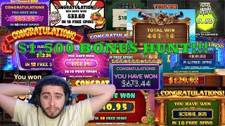 I DID MY BIGGEST BONUS HUNT EVER AND WE HIT SOME CRAZY BONUSES Stream Highlight [upl. by Durst]