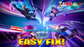 Why Fortnite Servers Is Down Log in How to fix Fortnite Update Servers Down Offline Chapter 5 [upl. by Aimak146]