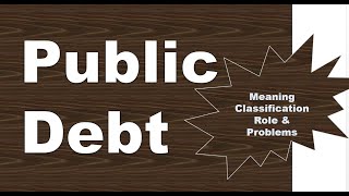 Public Debt  Meaning Classification Role amp Problems [upl. by Lednar]