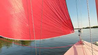 Diy bowsprit and asymetrical spinnaker on my Etchells [upl. by Adnarram]