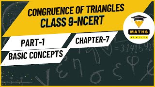 Class 9 Maths Congruent Triangles  Introduction amp All Basic Concepts  Triangles  CBSE  NCERT [upl. by Aneem751]