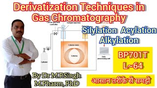 Derivatization Techniques in Gas Chromatography  Instrumental Methods of Analysis  BP701T  L64 [upl. by Ulrick653]