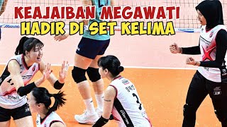 MEGAWATI HANGESTRI KEMBALI HADIRKAN KEAJAIBAN SET KELIMA RED SPARK VS GS CALTEX V LEAGUE 2024 [upl. by Morville]